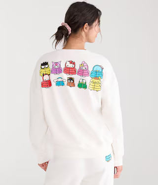 Hello Kitty and Friends | Aero Puffer Jacket Crew Sweatshirt | Aeropostale