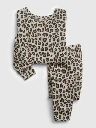 babyGap Leopard Print PJ Set | Gap (US)