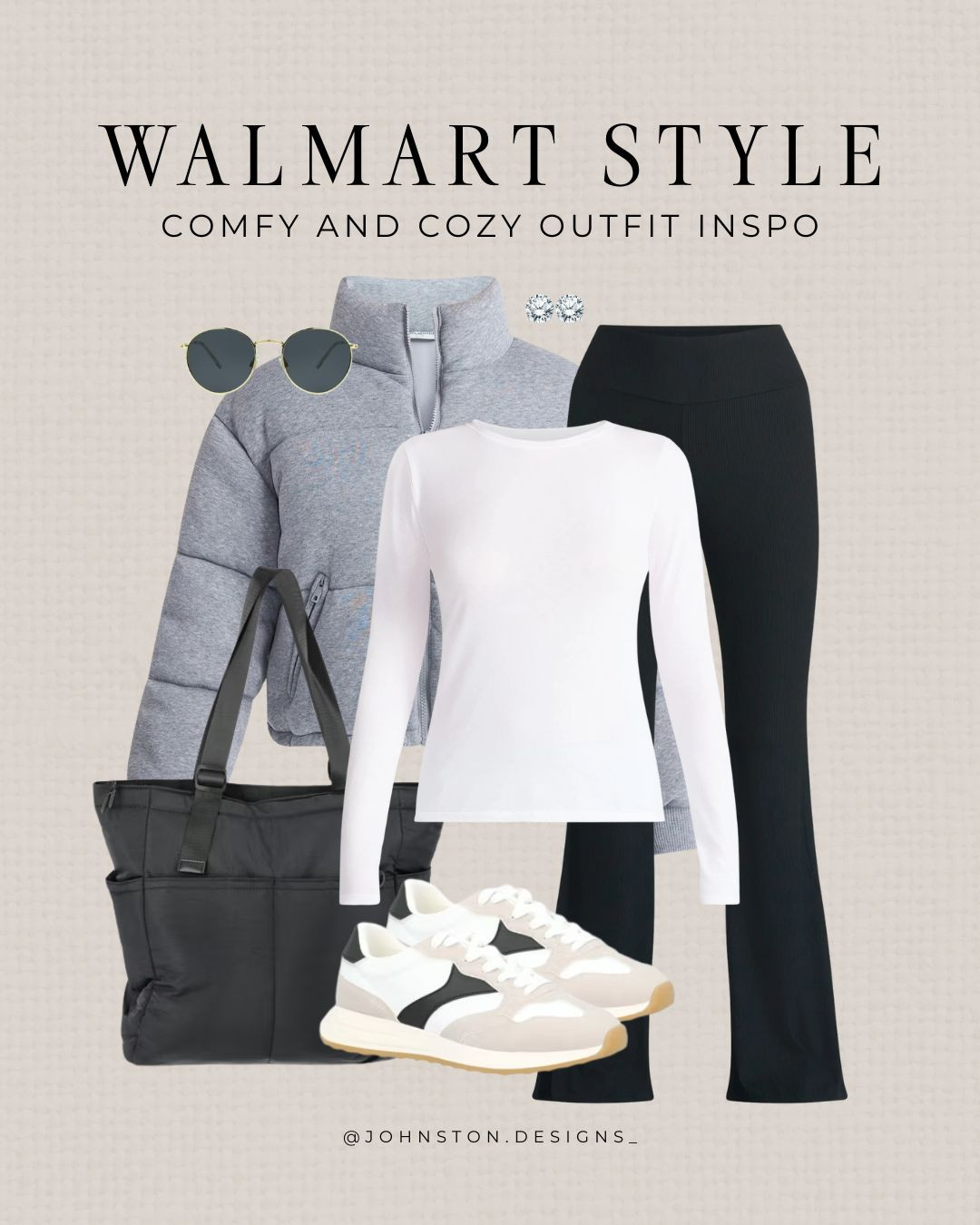 Comfy and cozy athleisure outfit from Walmart. Styled look, activewear, styling leggings, winter coat, cold weather outfit, running errands, affordable finds, Walmart fashion.
 

 #LTKootd #LTKActive #LTKFindsUnder50