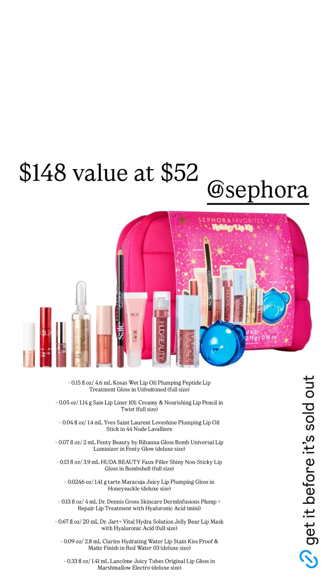 Includes full size items 

#LTKCyberWeek #LTKHoliday #LTKGiftGuide