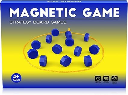 Magnetic Chess Game with Full-Size Stones, Magnet Game with String, for Family & Party & Travel &... | Amazon (US)