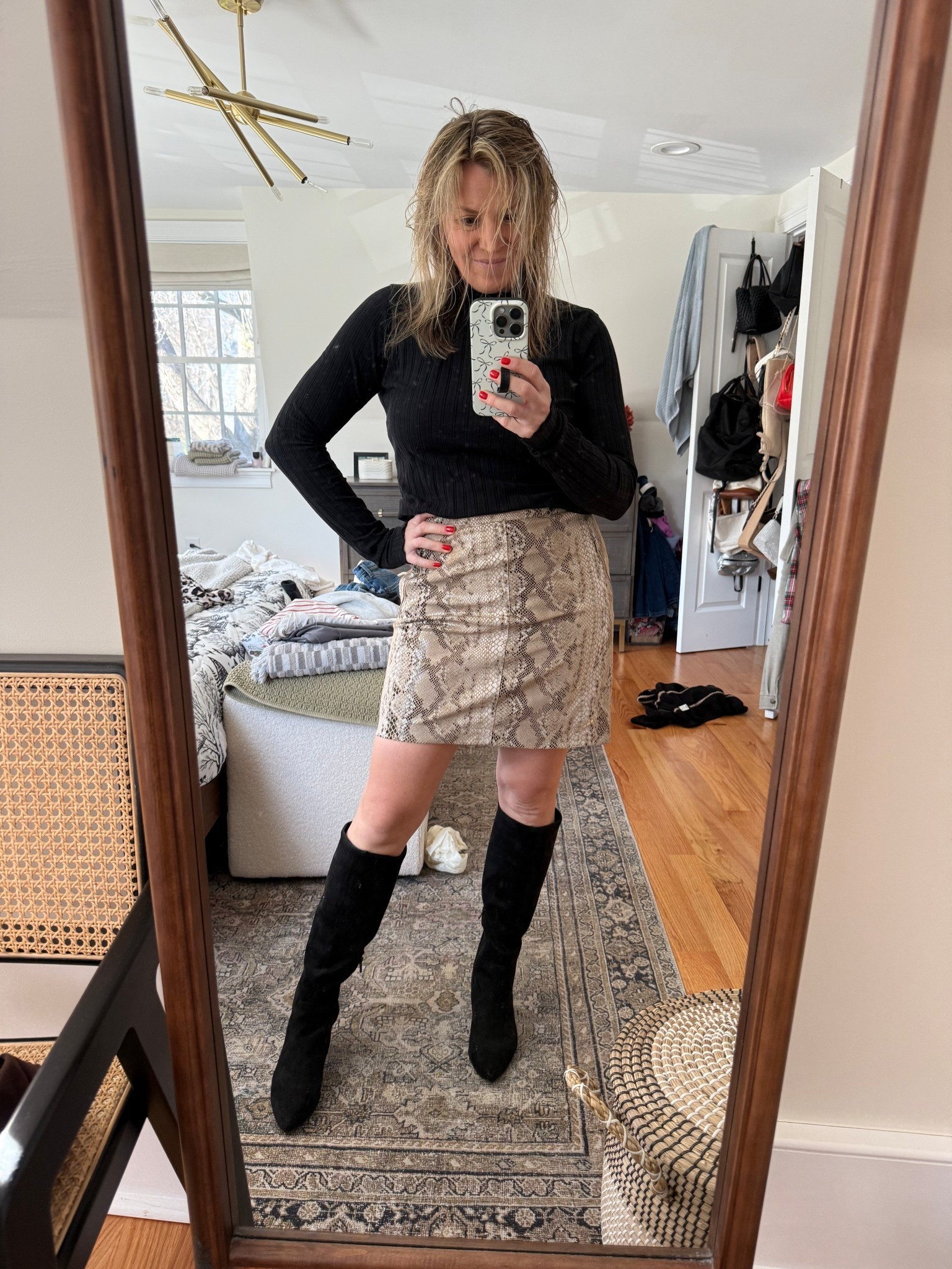 25 year high school reunion tomorrow 😳 this is the fit I’m considering! The skirt is such a statement but dress up or down! 

#LTKdayinmylife #LTKootd #LTKgrwm