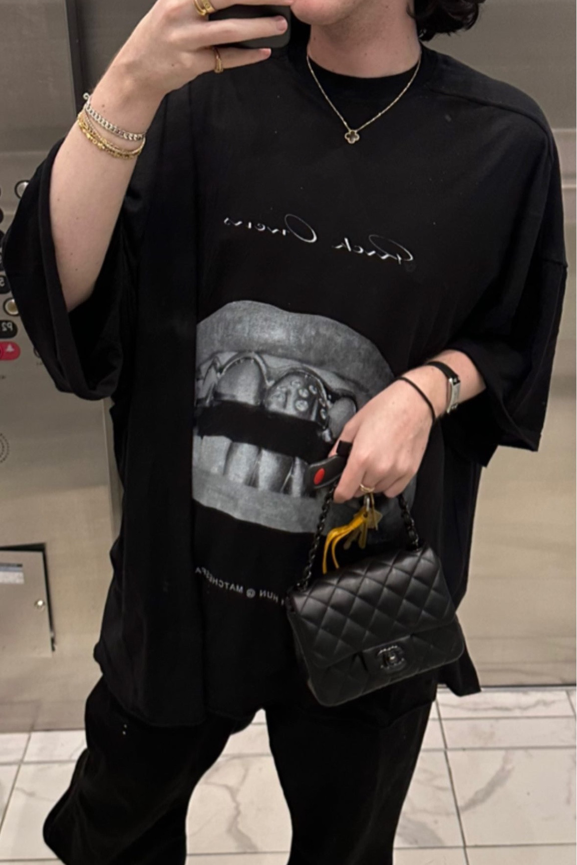 Rick Owens × Michèle Lamy  プリントTシャツ RICK OWENS Rick Owens x Michèle Lamy - Tommy Printed Cotton