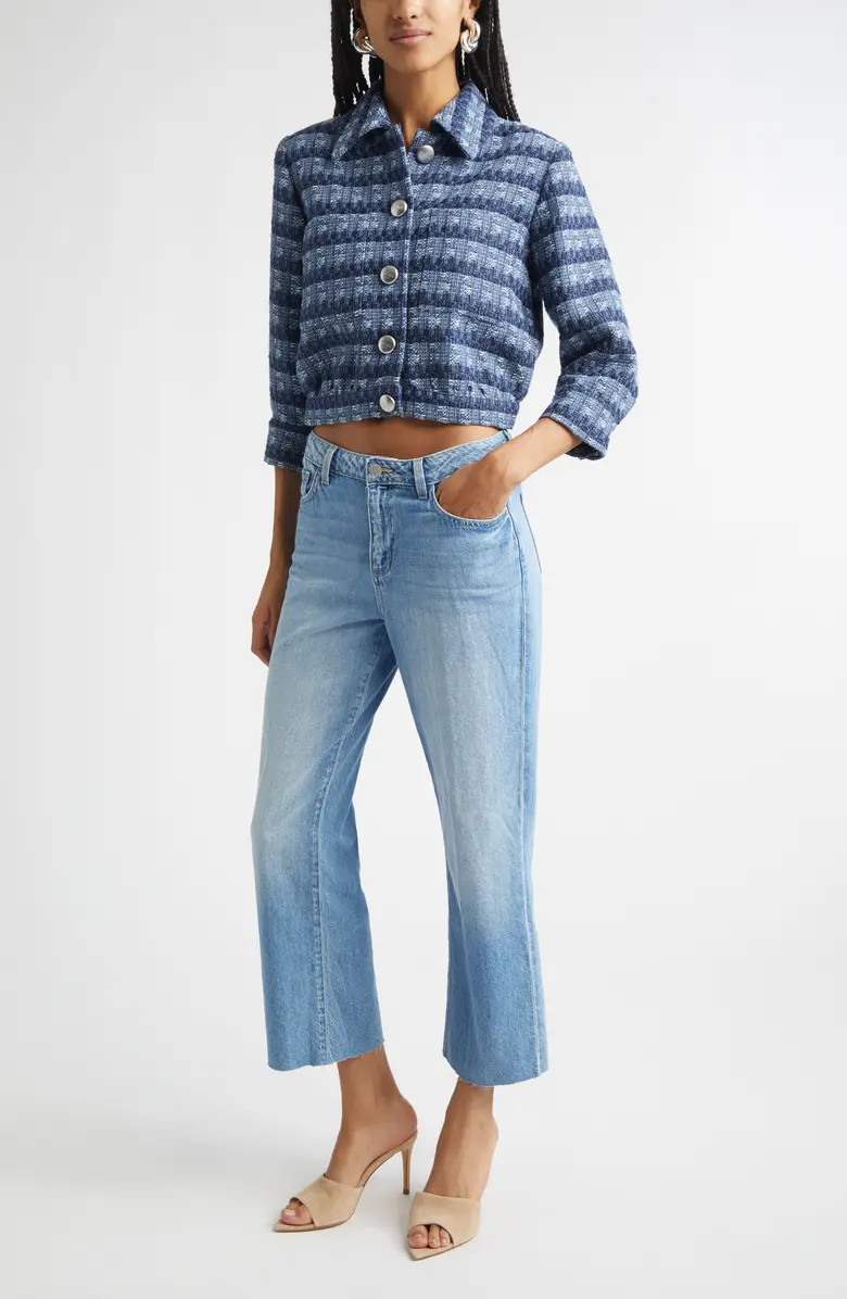 Jia Crop Tweed Jacket | Nordstrom