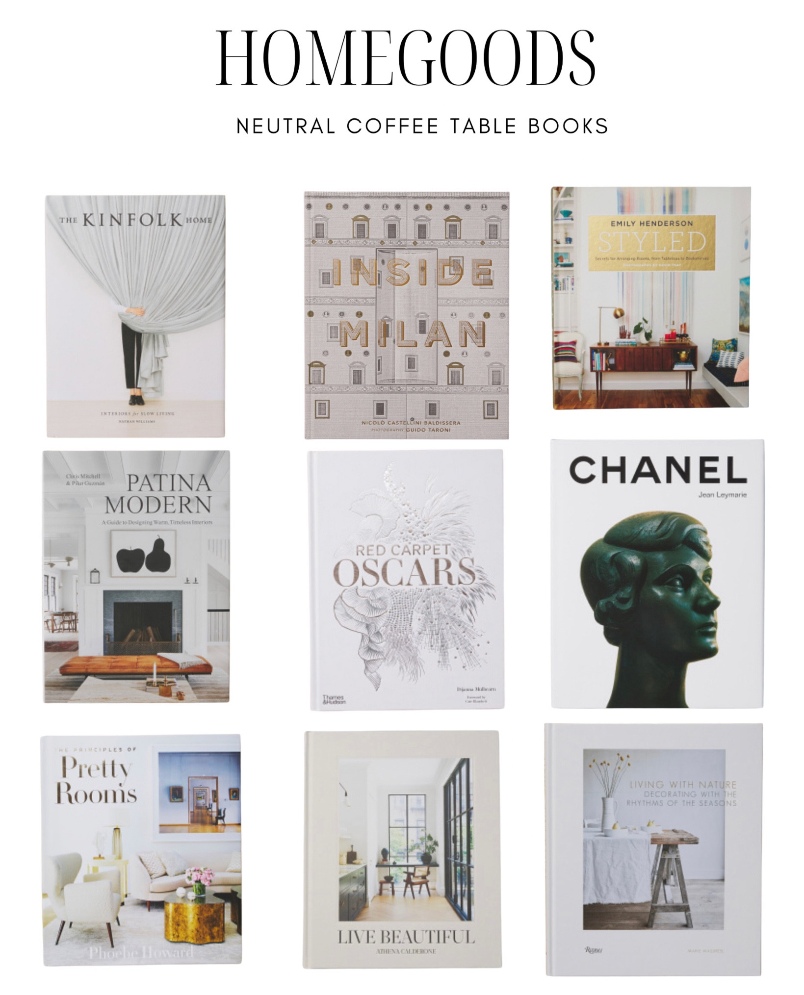 HomeGoods Neutral coffee table books 

#LTKBacktoSchool #LTKFind #LTKhome