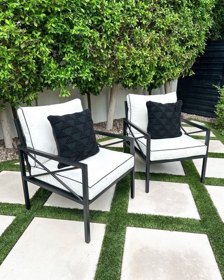 Found these gorgeous outdoor chairs 
Patio space 
Outdoor living 
@liveloveblank
#ltkhome

#LTKSeasonal #LTKover40 #LTKstyletip