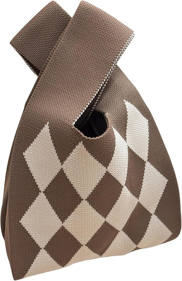 Knot Bag, Mini Knit Tote Bag, Extra Thickened Japanese Knot Bag, Wristlet Handbag - 1/2/6 Pack | Amazon (US)