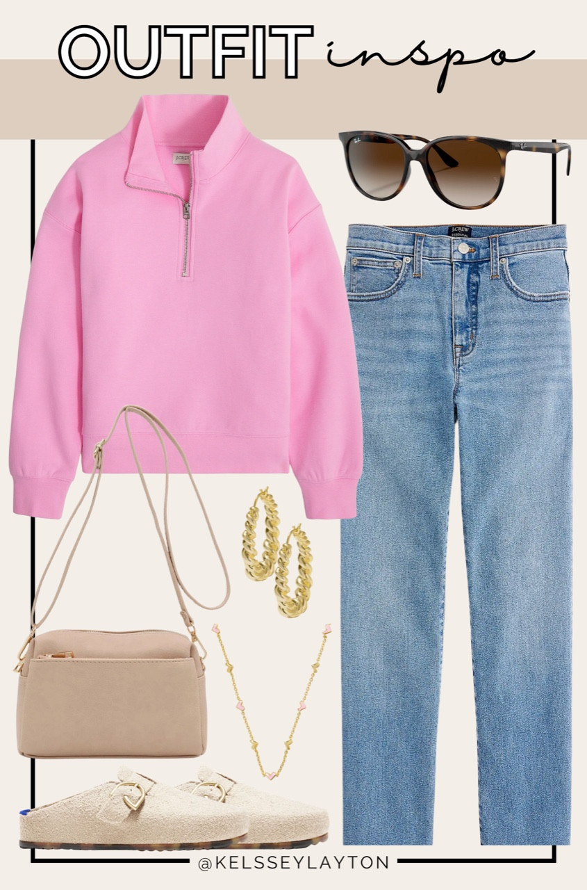 Outfit idea, J. Crew Factory, pink pulloverr

#LTKSaleAlert #LTKSeasonal #LTKFindsUnder50