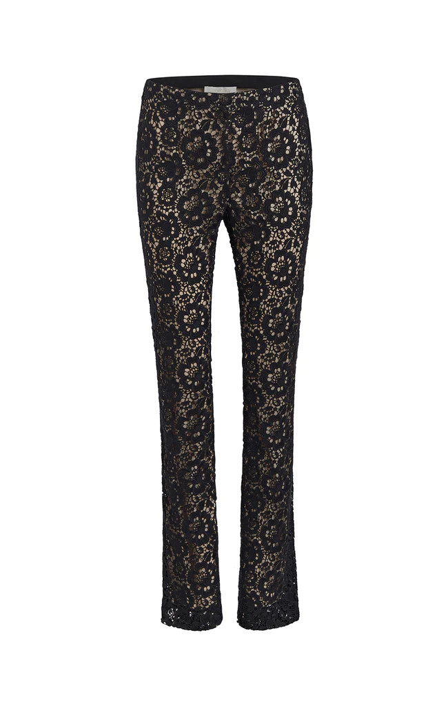 Black Floral Lace Pants | Etcetera