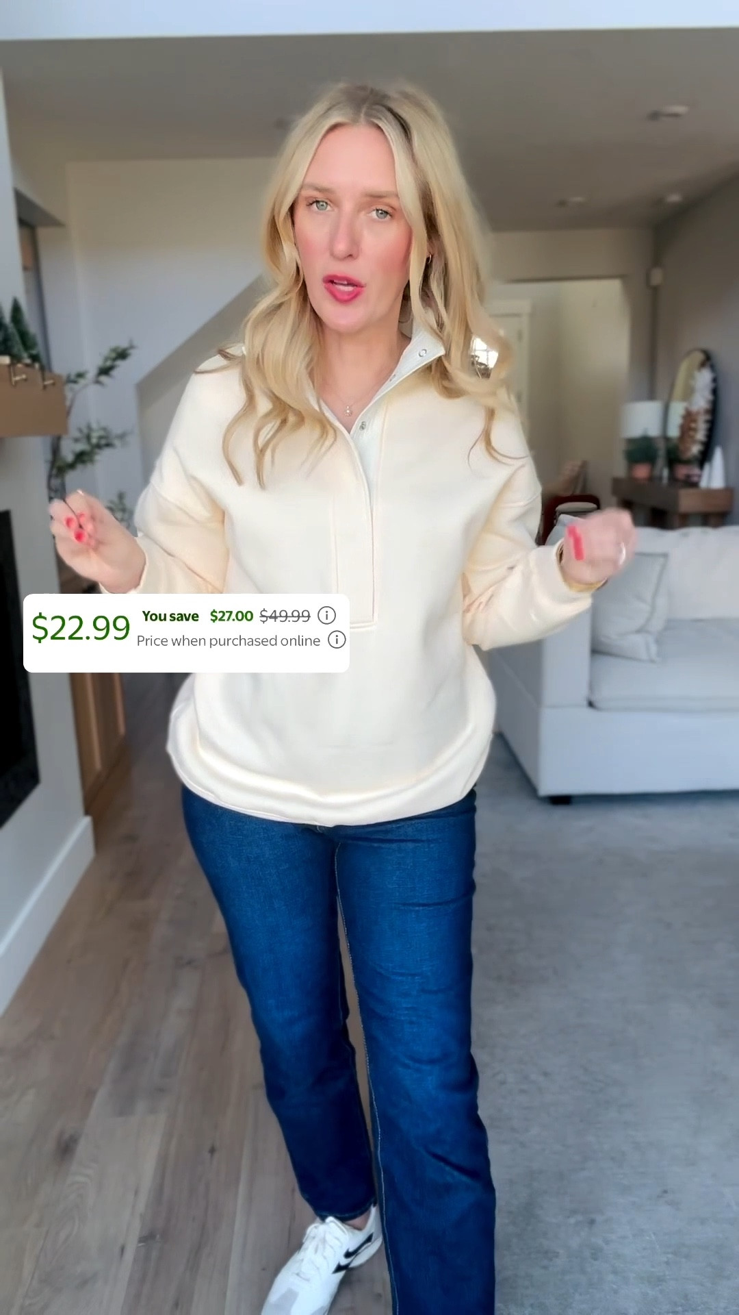 These fleece-lined pullovers are a total Free People dupe and they’re now over 50% off on Major Deal 🤍
The quality is so good — soft, cozy, and that slouchy oversized look everyone loves. They look and feel like Free People but at a fraction of the price. I’m typically a medium, but I sized up to a large for that relaxed, oversized fit. I’m sharing three different colors and honestly… they’re all good.

Perfect for everyday mom life, lounging, errands, travel, and layering all season long.

#ltkfinds #ltksale #ltkfashion #ltkwinter #lookforless #dupefinds #freepeopleinspired #designerinspired #affordablefashion #walmartfashion #walmartfinds #momstyle #cozystyle #loungewearstyle #casualoutfits #everydaywear #budgetfriendly #oversizedstyle #falllayers #winterlayers

#LTKmomlife #LTKFindsUnder50 #LTKSaleAlert