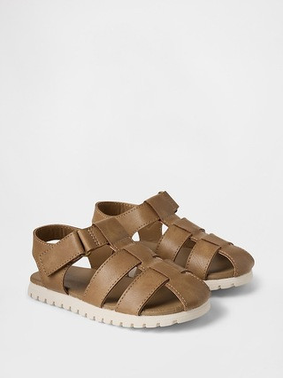 Toddler Vegan Leather Fisherman Sandals | Gap (US)