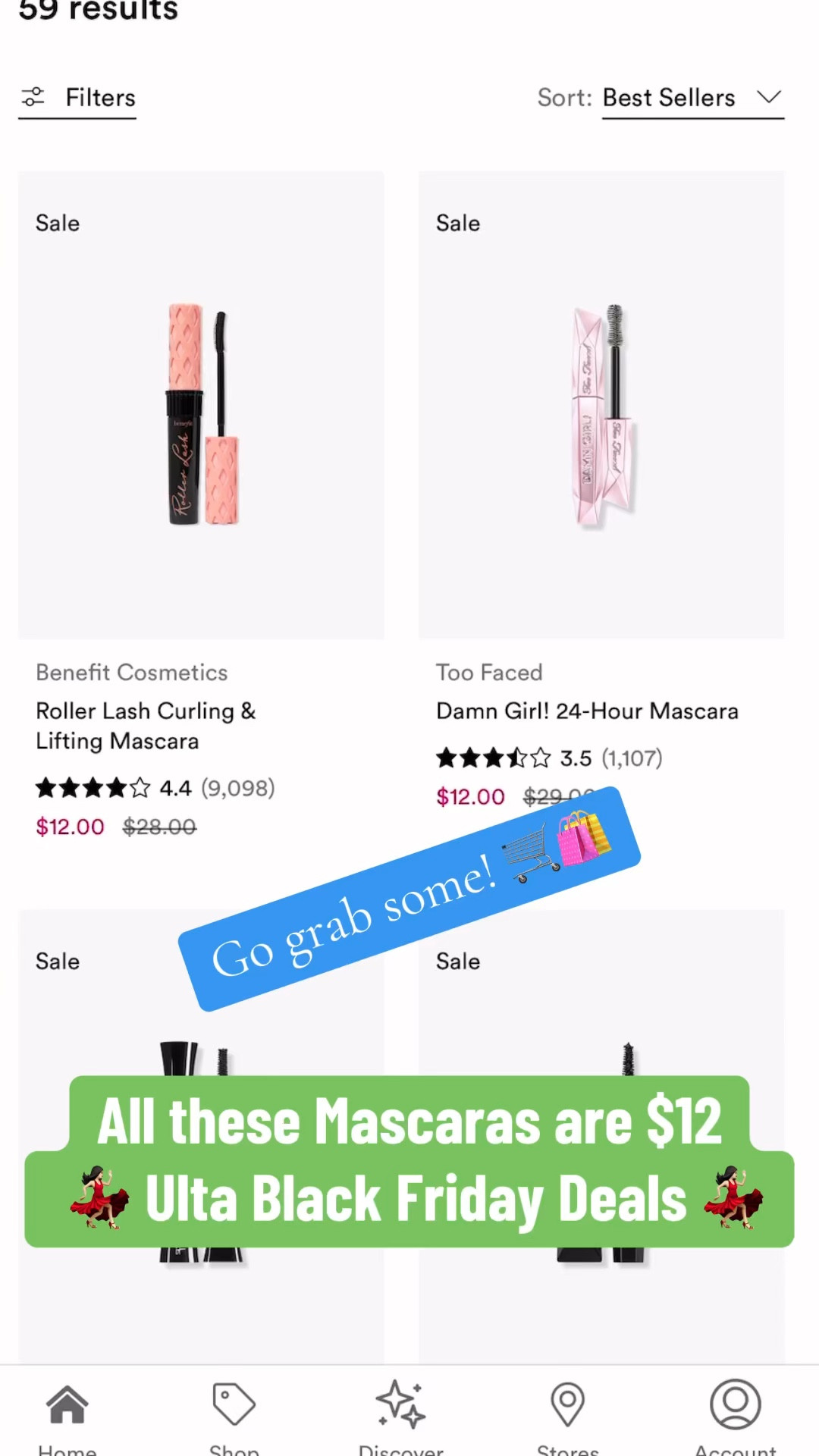 Ulta $12 mascaras Black Friday deals! 

#LTKCyberWeek
