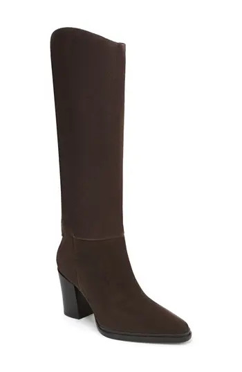 SARTO by Franco Sarto Jasmine Block Heel Boot in Umber Brown at Nordstrom Rack, Size 6.5 | Nordstrom Rack
