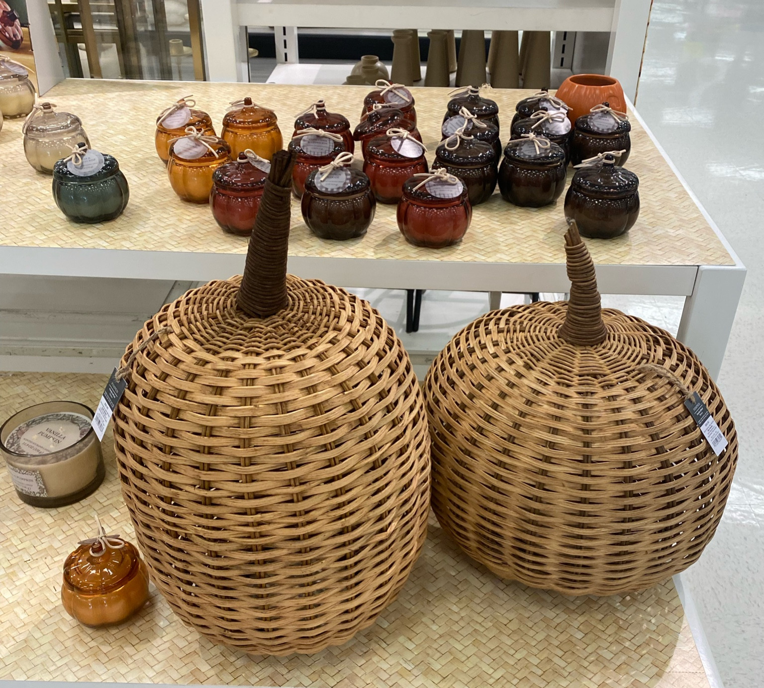 Adorable wicker pumpkins at Target this fall! They offer both light and dark options! I’m obsessed! 

#LTKSeasonal #LTKhome #LTKHalloween