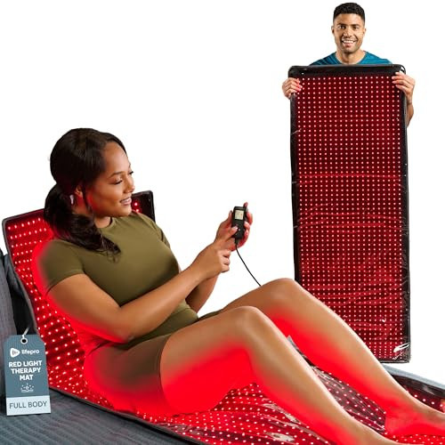 Lifepro Red Light Therapy for Body Wrap – Allevabody 660nm & 850nm Near Infrared and Red Light Therapy Mat for Body – Adjustable, Portable & Full-Body Relaxation for Daily Wellness | Amazon (US)