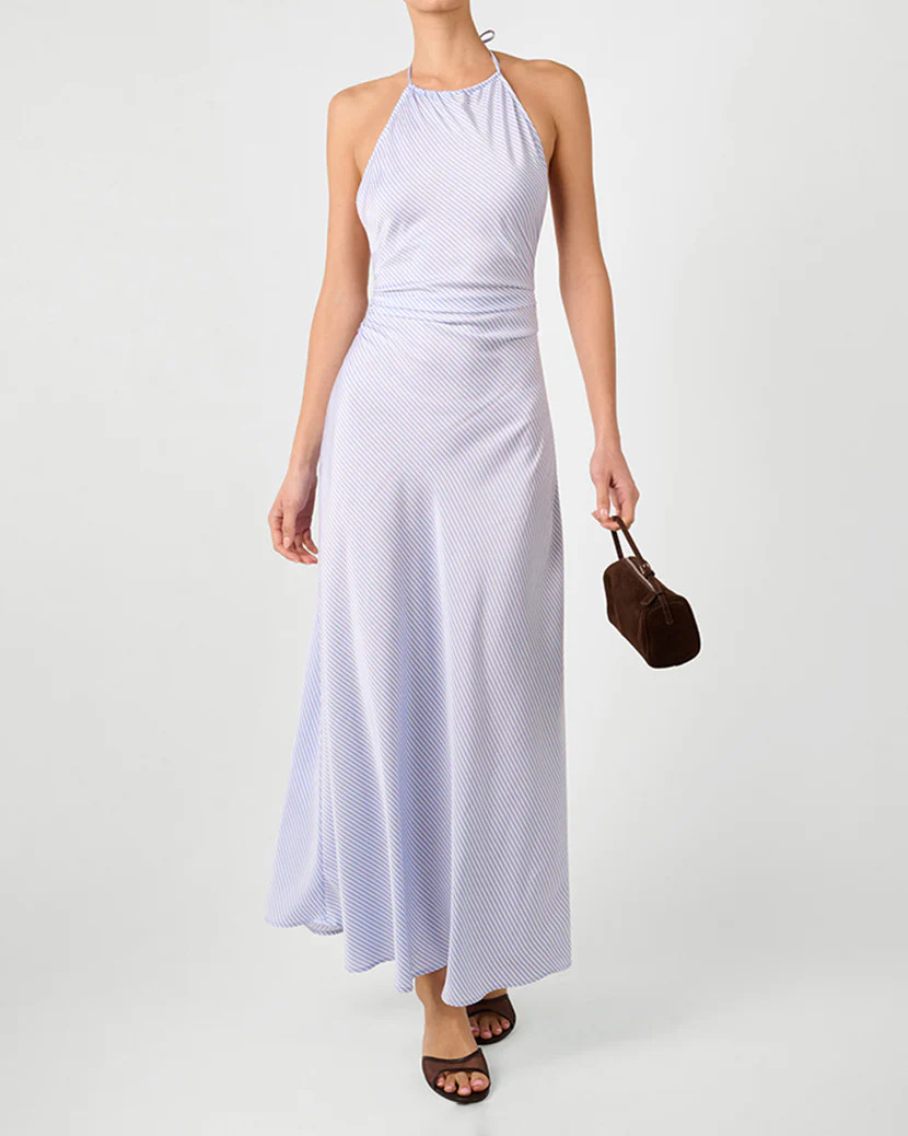 Halter Tie Neck Maxi Dress | We Wore What