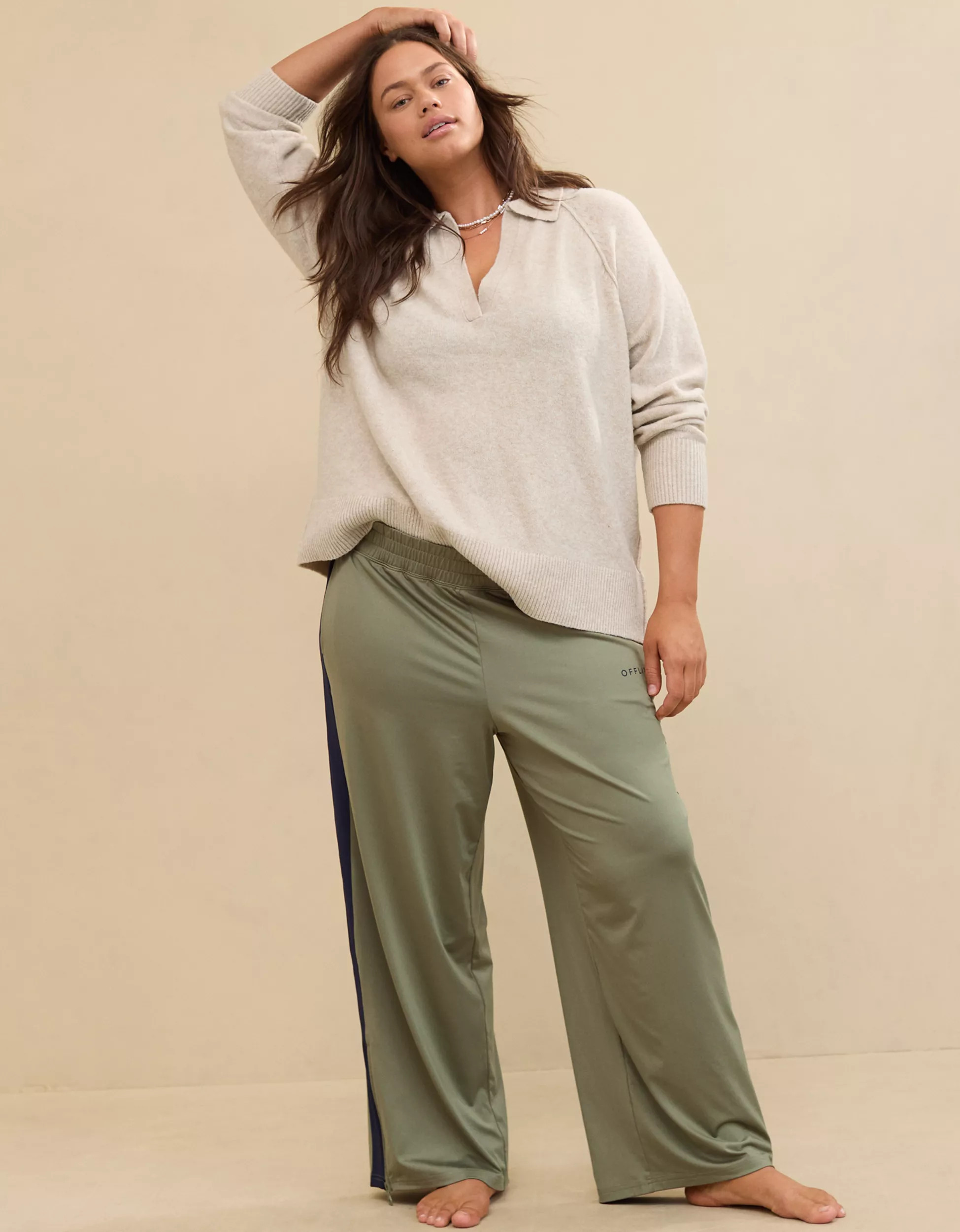 Aerie unREAL Polo Sweater | American Eagle Outfitters (US & CA)