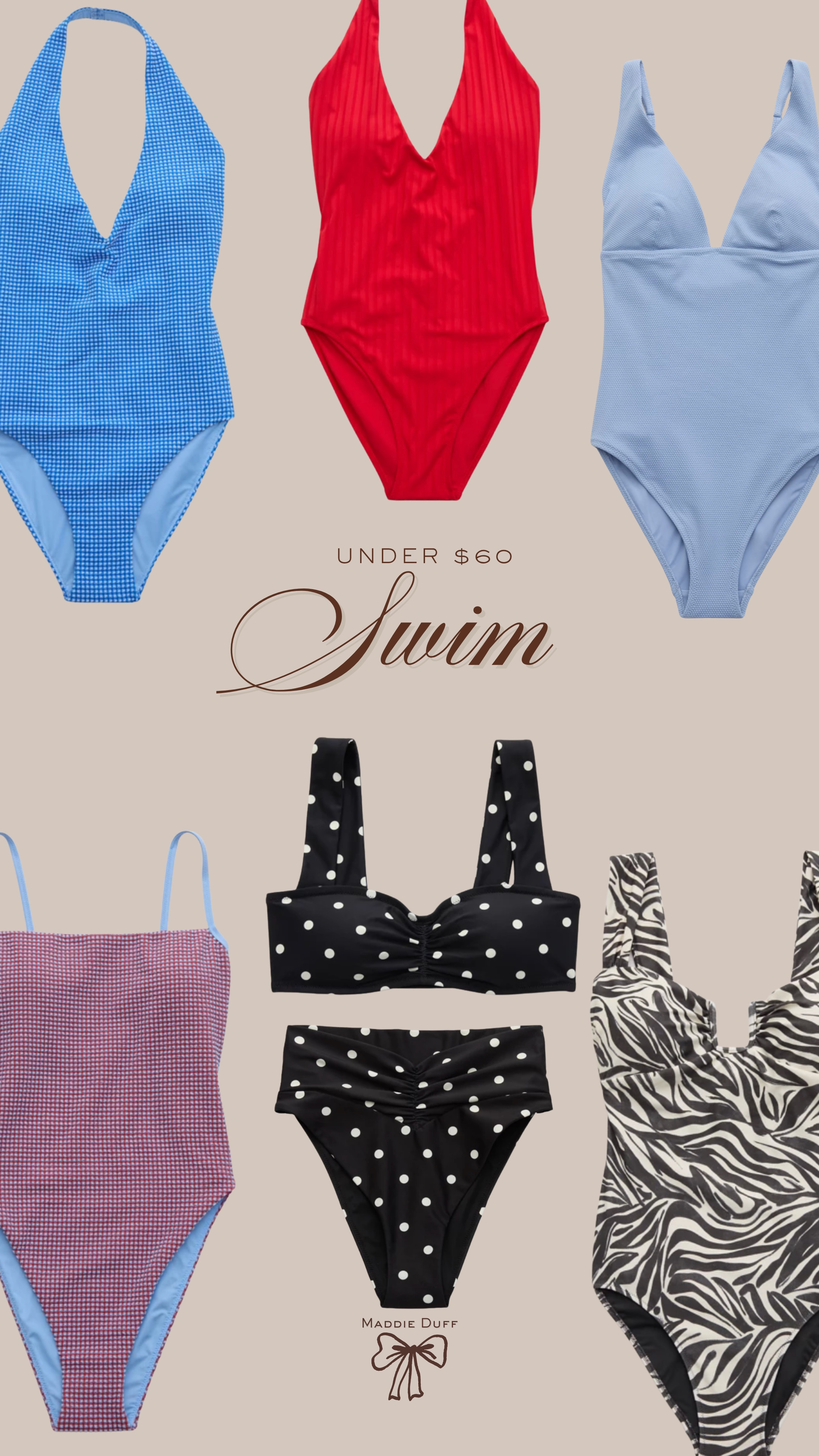 Affordable swim under $60!

swimsuits, mom swim, beach vacation, beach trip, summer vacation 

 #LTKootd #LTKmomlife #LTKSwim