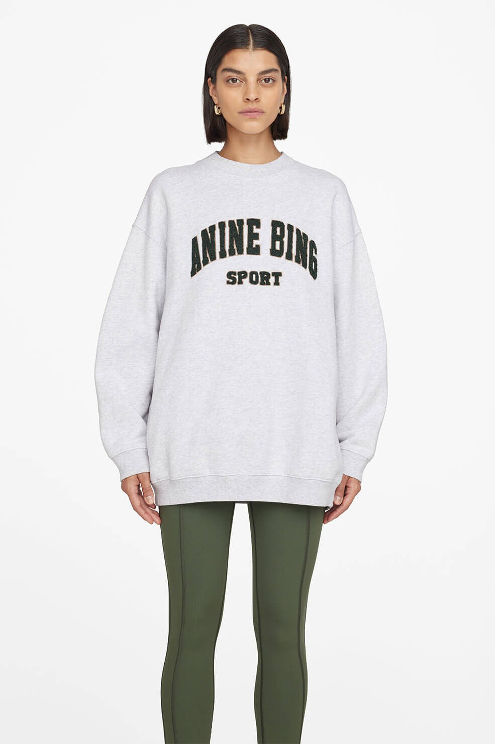 Tyler Sweatshirt - Heather Grey | Anine Bing