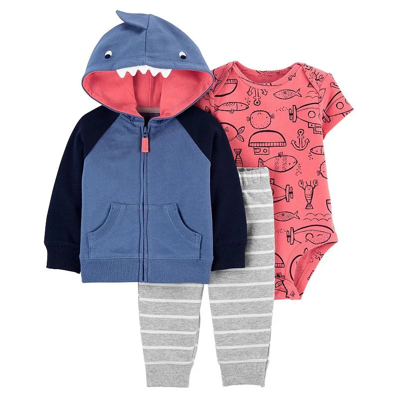 Carter's Baby Boy Shark Little Jacket Set, 3 Pieces 18 Month | Walmart (US)