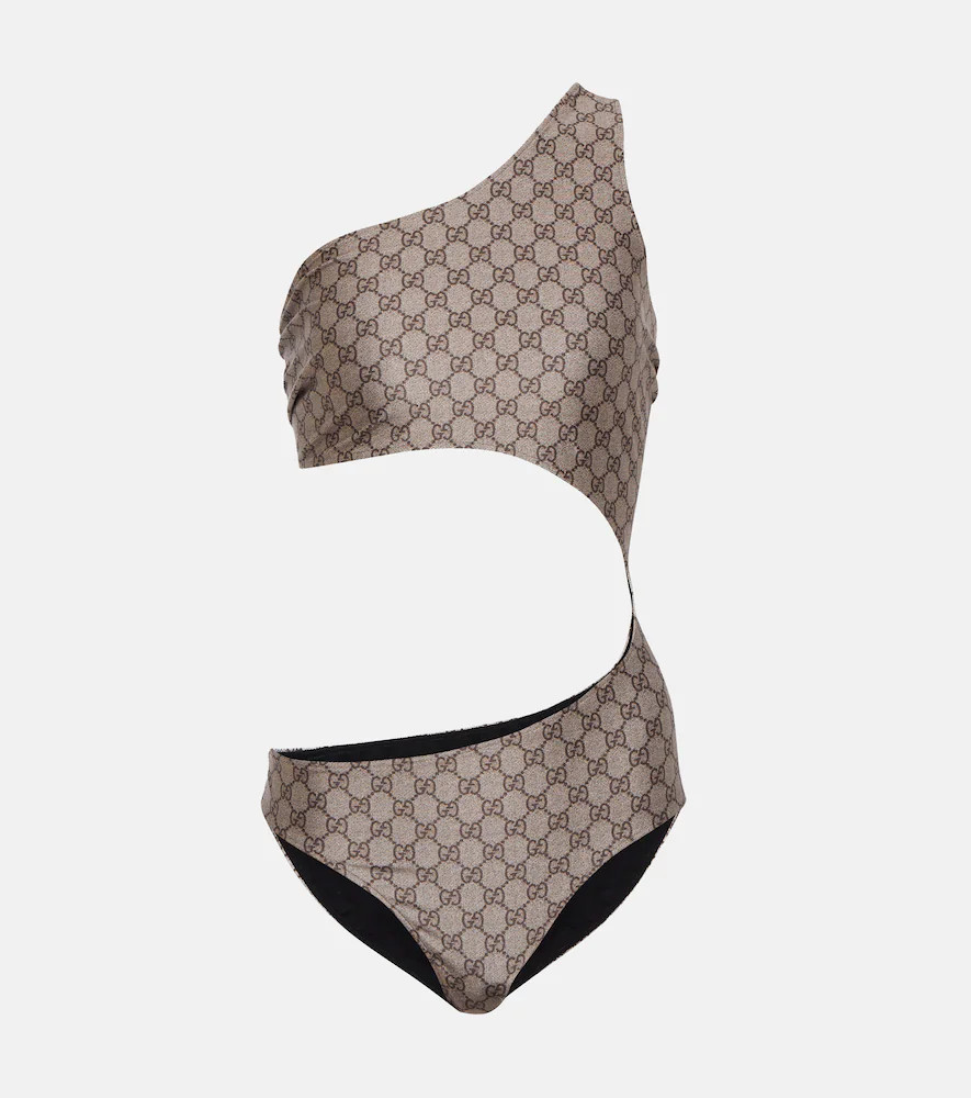 Gucci GG cutout one-shoulder swimsuit | Mytheresa (US/CA)