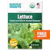 Back to the Roots Organic Green Leaf Black Seeded Simpson Lettuce Seed (1-Pack) 46030 | The Home Depot