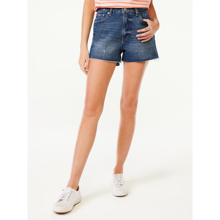 Free Assembly Women's 90s Cut Off Denim Shorts | Walmart (US)