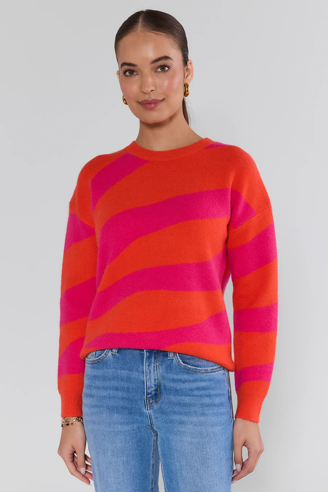 Penelope Striped Knit Sweater | Avara