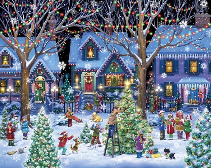 Vermont Christmas Company Christmas Cheer Jigsaw Puzzle 1000 Piece | Amazon (US)