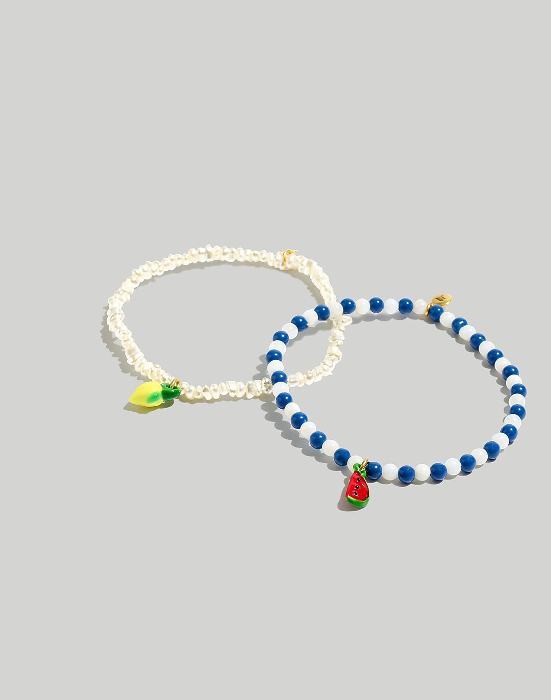 Two-Pack Enamel Fruit Stretch Bracelet Set | Madewell