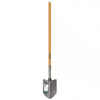 47 in. L Wood Handle Steel Digging Shovel | The Home Depot