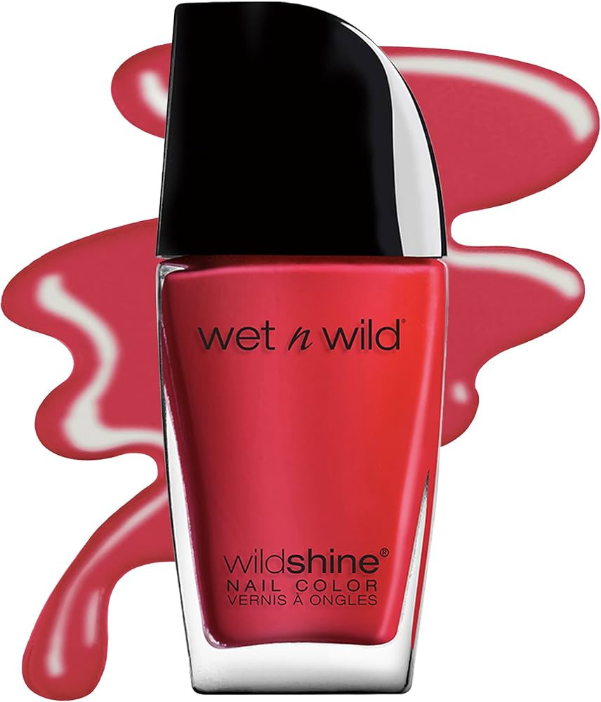 wet n wild Nail Polish Wild Shine, Red Red, Nail Color | Amazon (US)