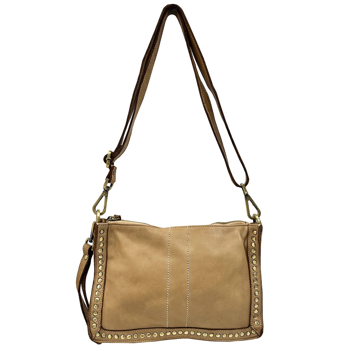 Marisa Clutch Light Taupe | Bolsa Nova Handbags