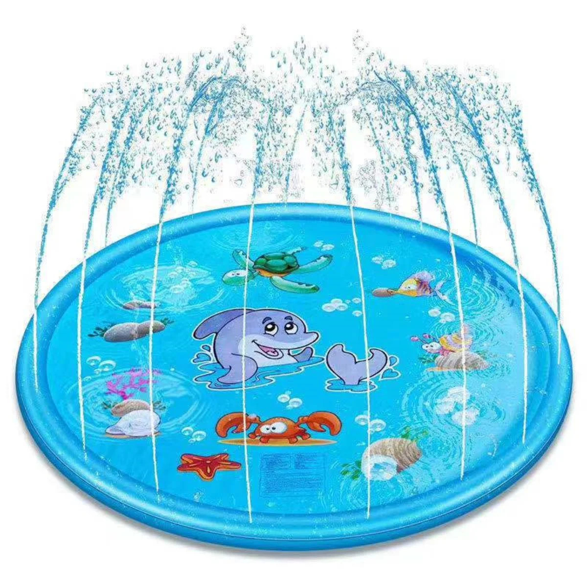 Splash Pad, 68" Inflatable Sprinkler Splash Play Mat,Outdoor Pad Water Toys Fun Sprinkler for Chi... | Walmart (US)