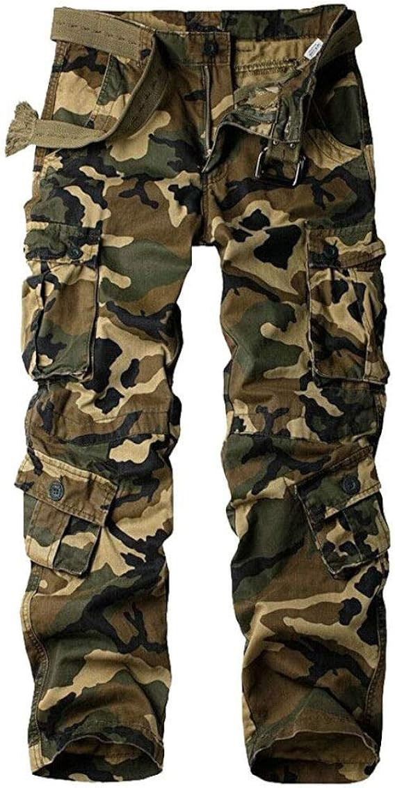 Women's Cotton Casual Military Army Cargo Combat Work Pants with 8 Pocket | Amazon (US)