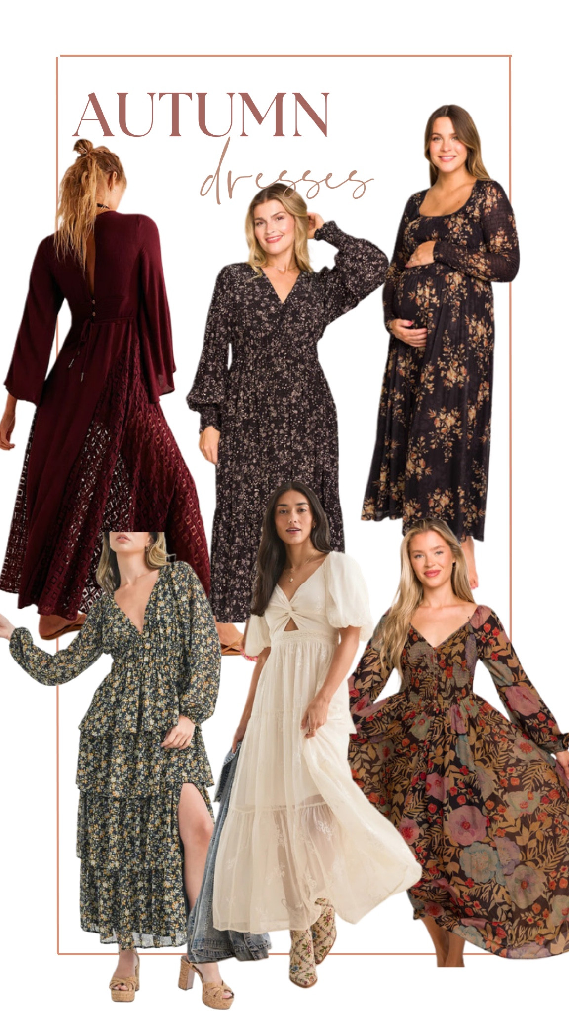 Autumn dress for women for family fall photos