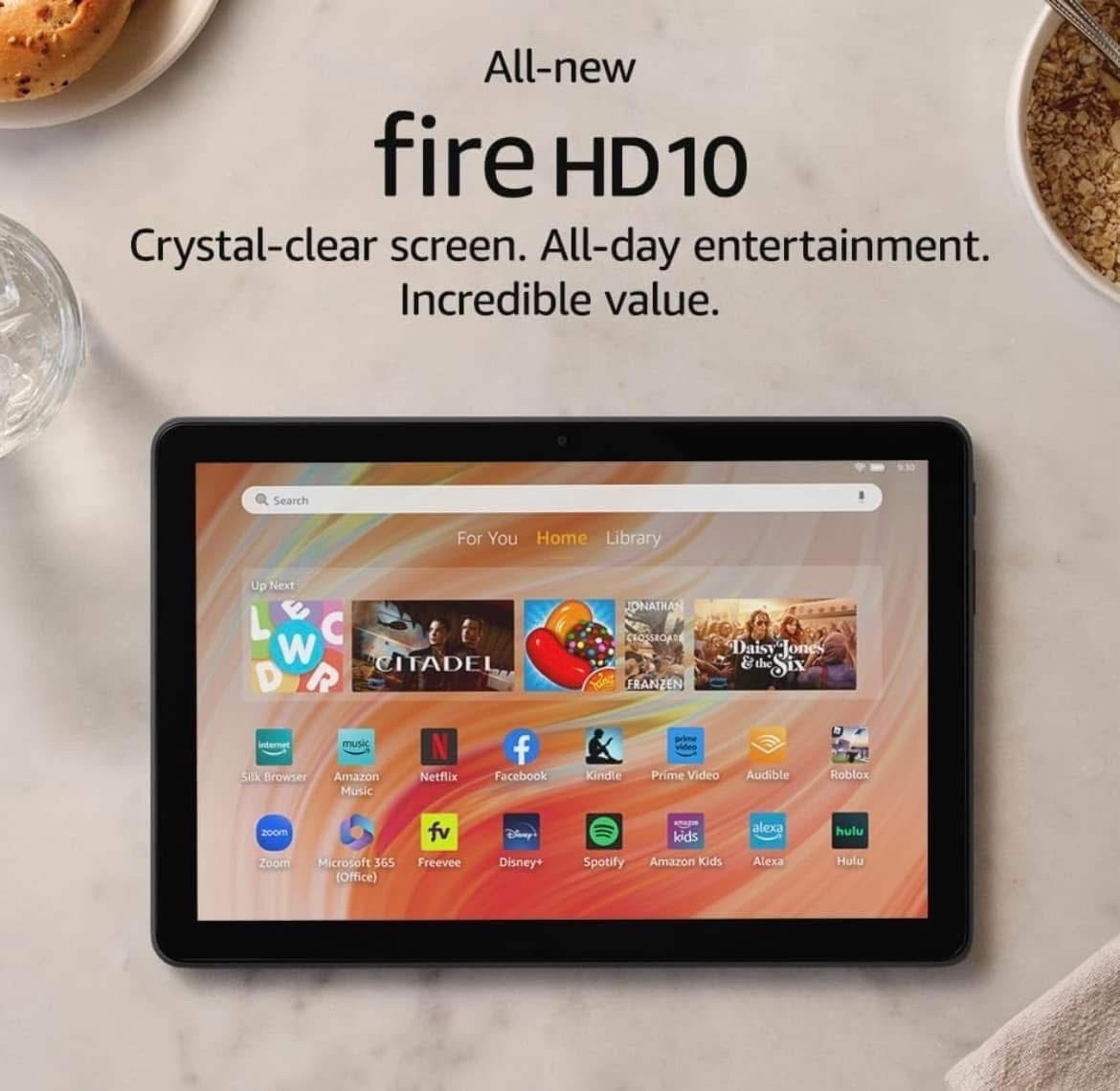 If you’re in the market for a new tablet, the latest release of the Fire HD Tablet is down to $69.99 today - normally $139.99! 😳 This is such an AWESOME tablet with a wide range of capabilities, and this is the lowest I’ve seen it! 

#LTKSaleAlert #LTKHome #LTKGiftGuide