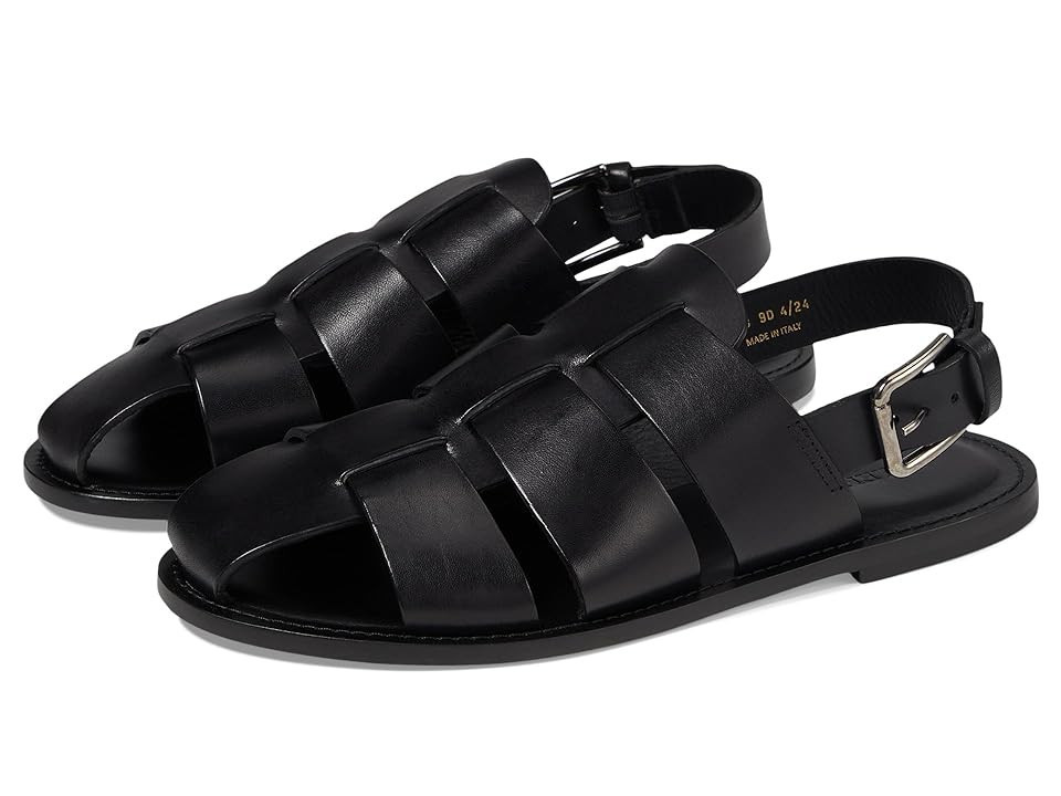 Allen Edmonds Monaco Cross Band Sandal Men's Sandals Black Leather : 8.5 D (M) | Zappos