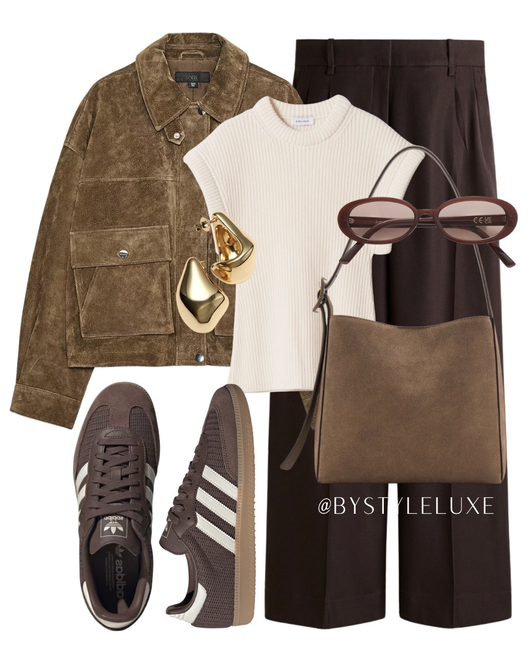 BROWN - styling this brown suede jacket in a transitional outfit 

#suedejacket #adidassamba #autumnoutfit

#LTKbag #LTKautumn #LTKshoes