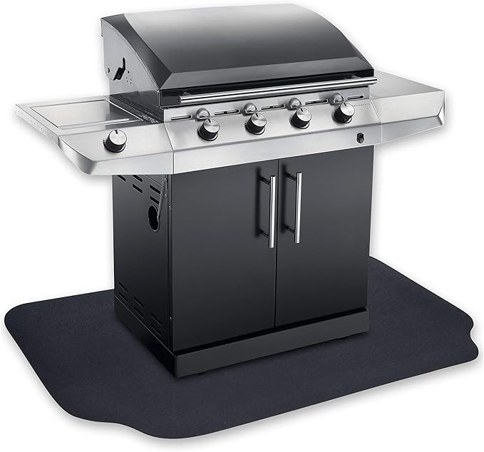 Under the Grill Protective Deck and Patio Mat, 39 x 72 inches, Black | Amazon (US)