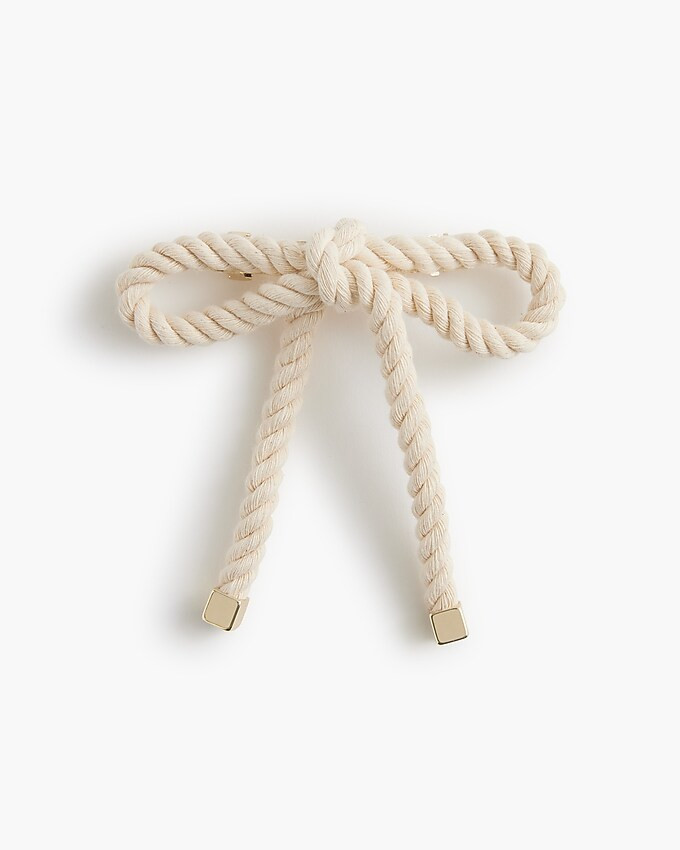 Rope bow barrette | J.Crew Factory