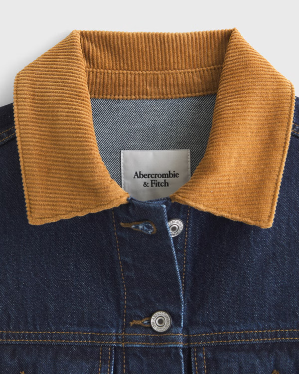 Women's Denim Trucker Jacket | Women's Coats & Jackets | Abercrombie.com | Abercrombie & Fitch (US)