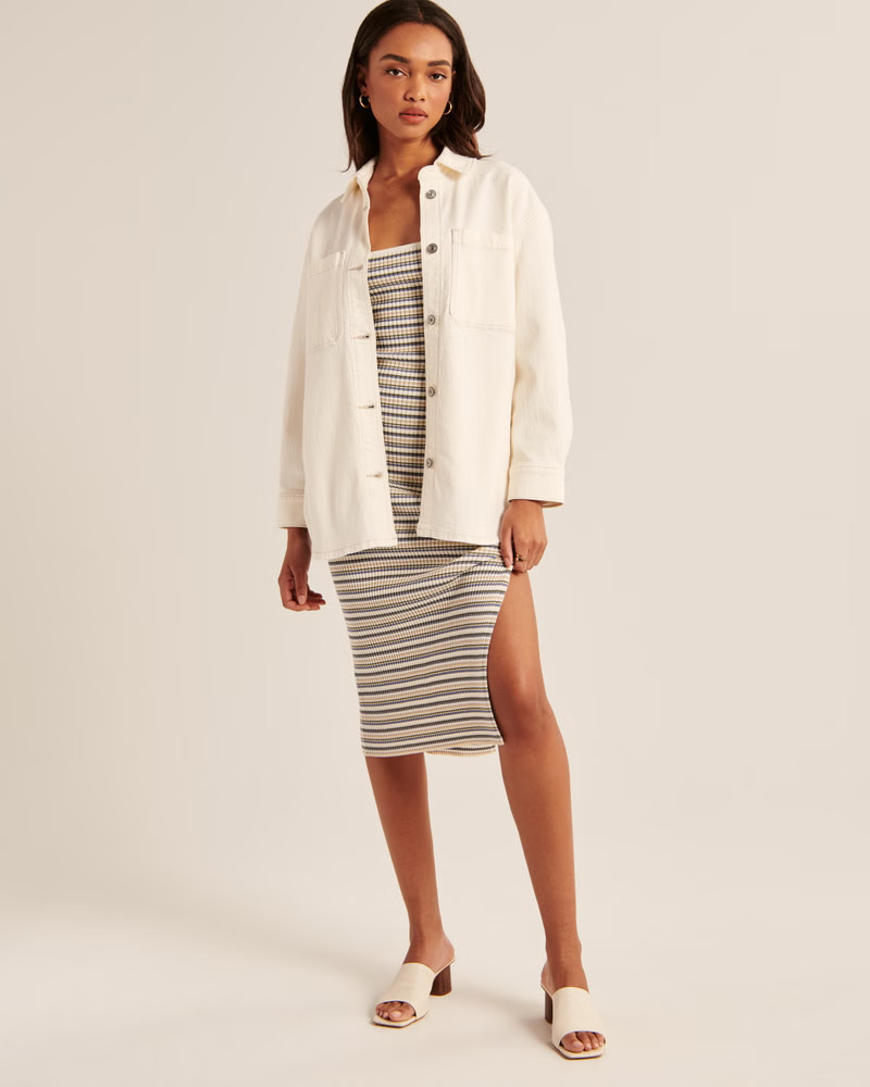 Denim Shirt Jacket | Abercrombie & Fitch (US)