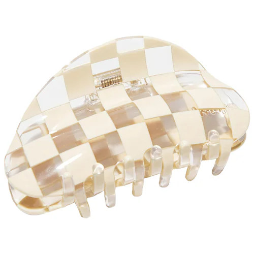 Medium Checker Hair Claw Clip in Clear | Sephora (US)