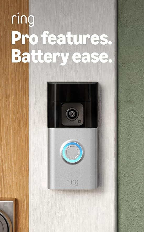 Ring Battery Doorbell Pro, Home or business security, Two-Way Talk with Audio+, 3D Motion Detecti... | Amazon (US)