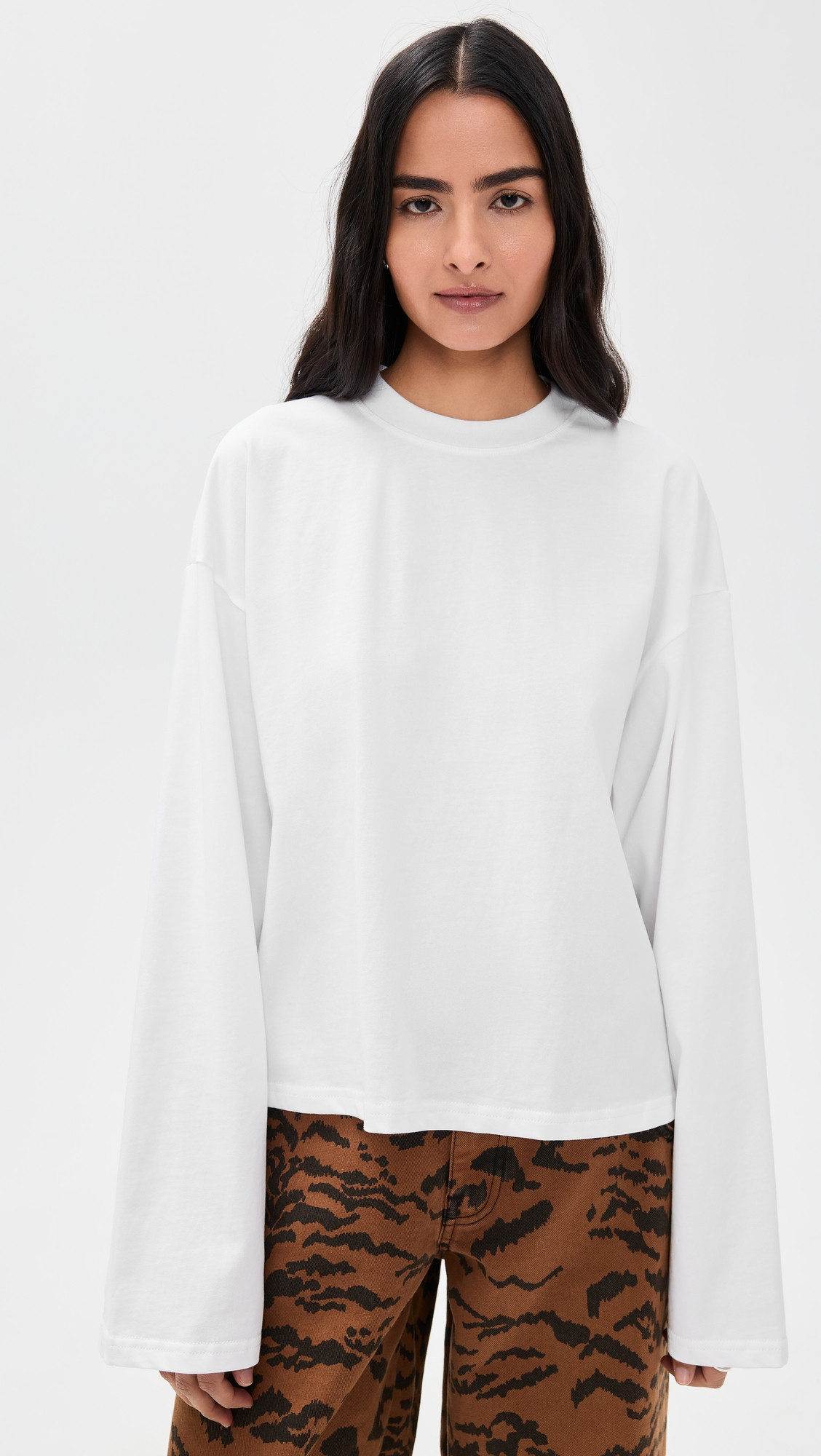Lioness Bloom Long Sleeve Tee Porcelain S | Shopbop