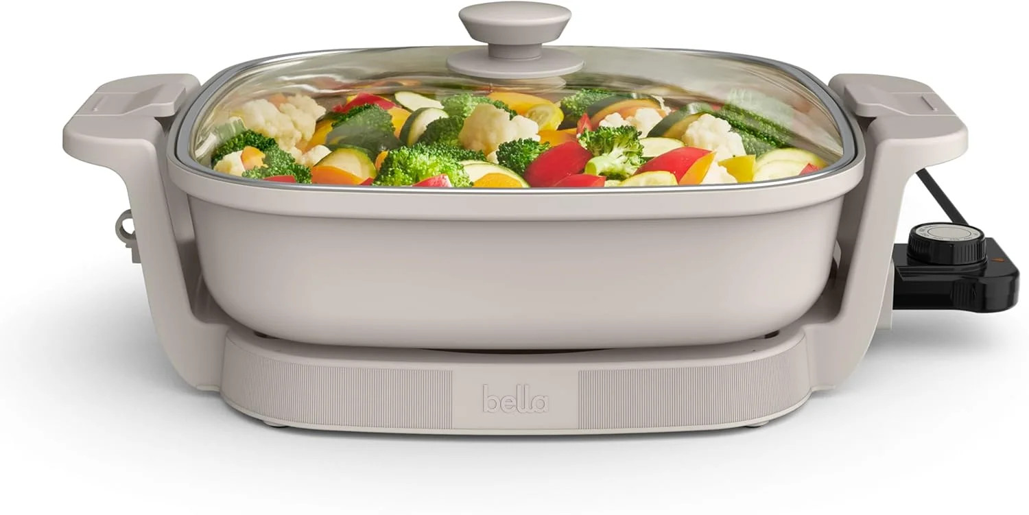 pupikeji Make & Take Electric Skillet, Fits-anywhere™ kitchenware, EverGood™ Ceramic Coating,... | Walmart (US)