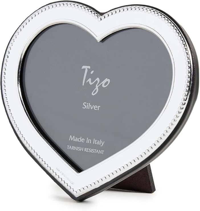 Women's Italian Silverplate Frame Heart 2x3 | Amazon (US)
