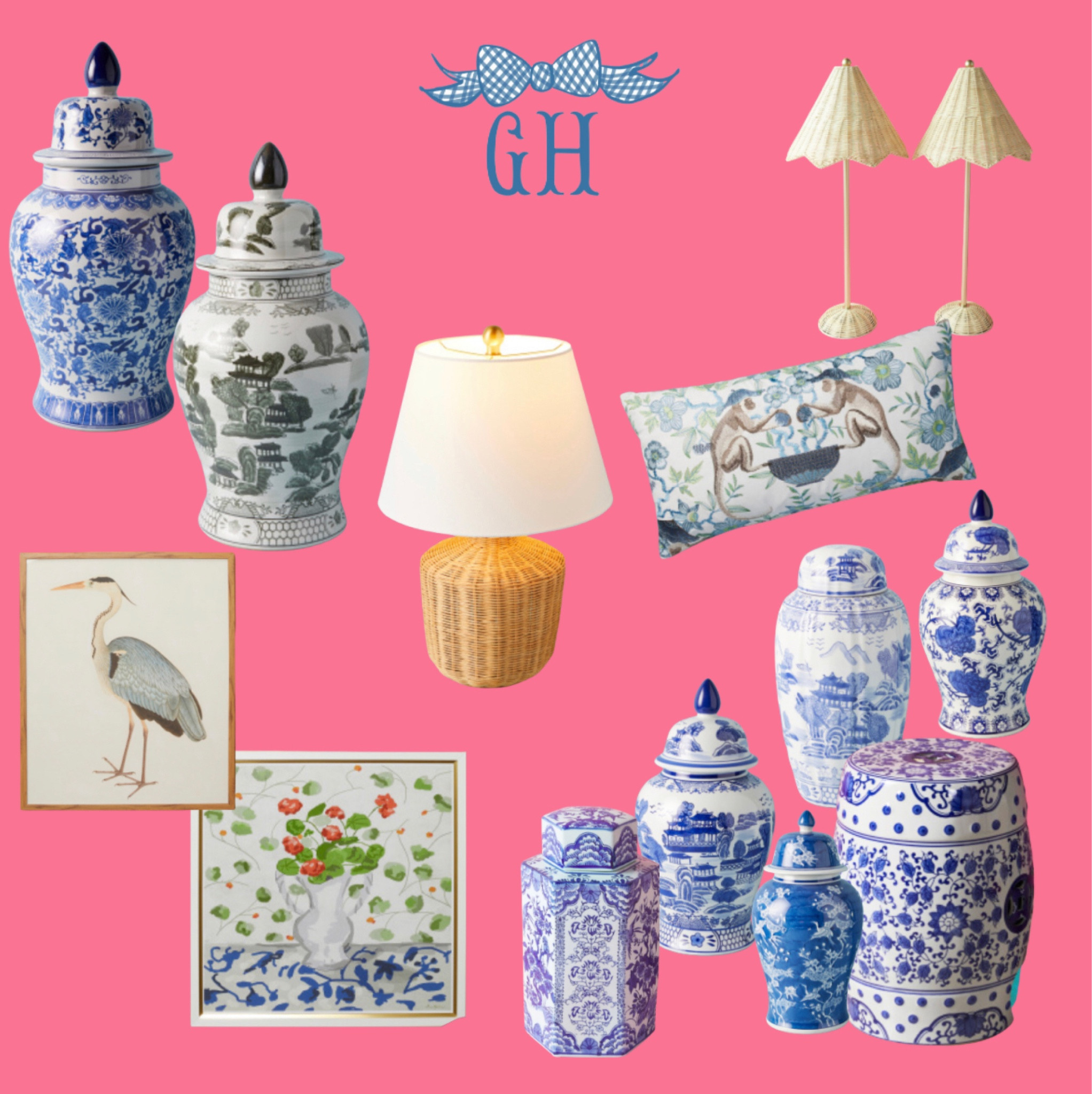 The best of Homegoods new arrivals! BIG 26” ginger jars for $69! Dana Gibson art, highly rated rattan lamps, and the cutest chinoiserie monkey pillow!

#blueandwhite #gingerjar #coastal #grandmillenial

#LTKFind #LTKhome