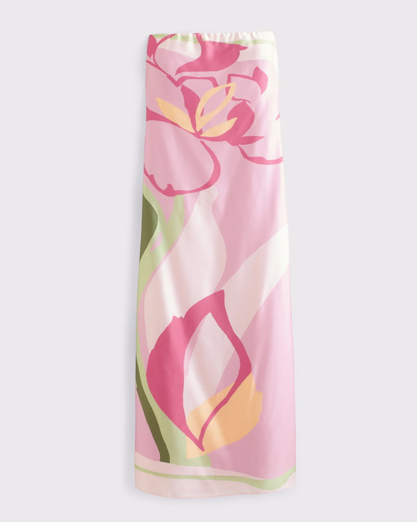 Women's Strapless Slip Maxi Dress | Women's Dresses & Jumpsuits | Abercrombie.com | Abercrombie & Fitch (US)